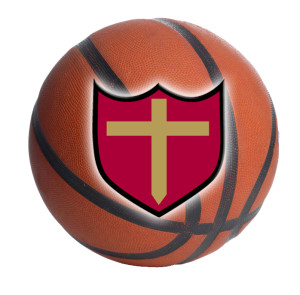 leather basketball isolated on a white background