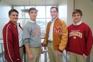 (L-R) Adam Schwarzenbach, Keelan Didier, Andrew Butler and Hunter Dunn.
