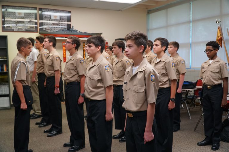 NJROTC Cadets Stand Tall for Inspection