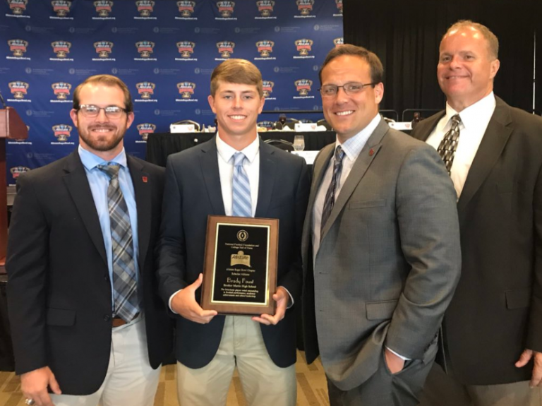 Brady Faust ’19 Selected as National Football Foundation Scholar Athlete