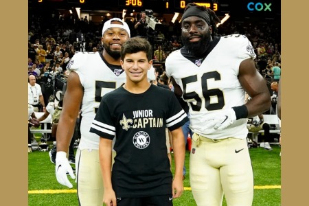 Dylan Adams ’23 Spotlighted as New Orleans Saints Junior Captain