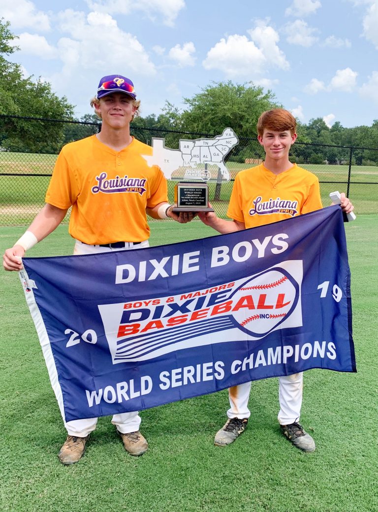 Crusader Baseball Players Celebrate as Dixie Boys World Series Champions