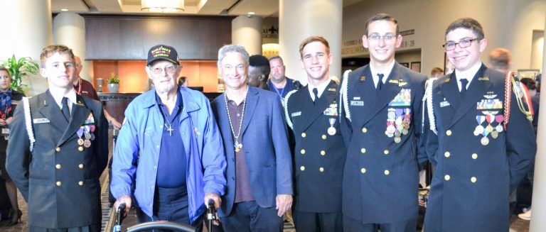 NJROTC Cadets Welcome Veterans in the Soaring Valor Program
