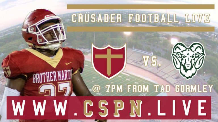CSPN Set to Live-Stream Brother Martin vs. Carver Football Game TONIGHT!