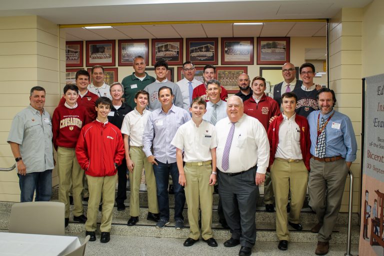 10th Grade Alumni Dads Visit for Lunch