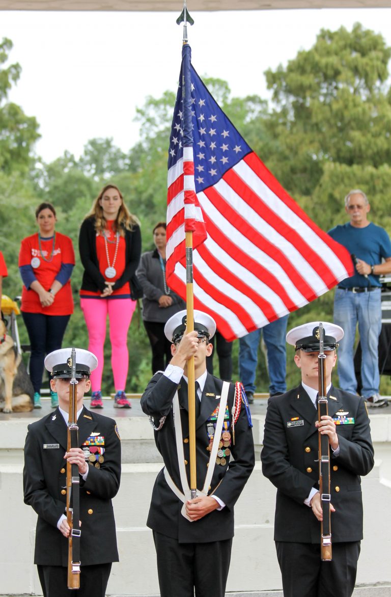 Brother Martin Key Club and NJROTC Participate in the Out of the Darkness Walk