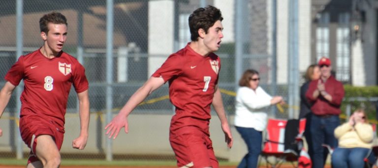 Crusader Soccer Defeats District Rival, Jesuit Blue Jays