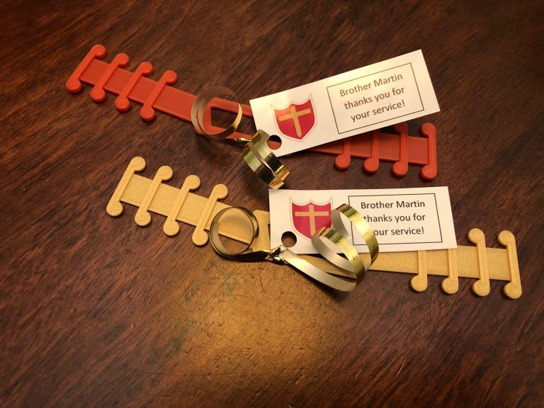 Brother Martin 3D Prints Extender for Healthcare Masks