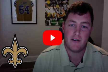 Saints Center Will Clapp ’14 Joins Chevron and Sports Foundation in Recognizing Scholar-Athletes