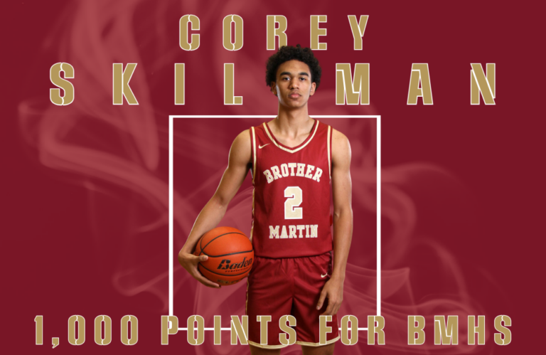 Junior Corey Skillman Scores 1,000th Point in Game Versus Rummel