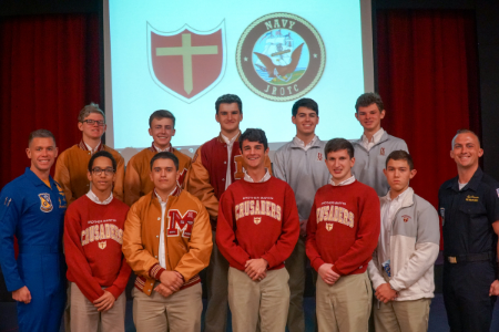 U.S. Navy Blue Angels Presentation Takes Brother Martin Crusaders to Great Heights!