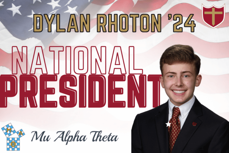 Dylan Rhoton ’24 is Elected National Mu Alpha Theta President