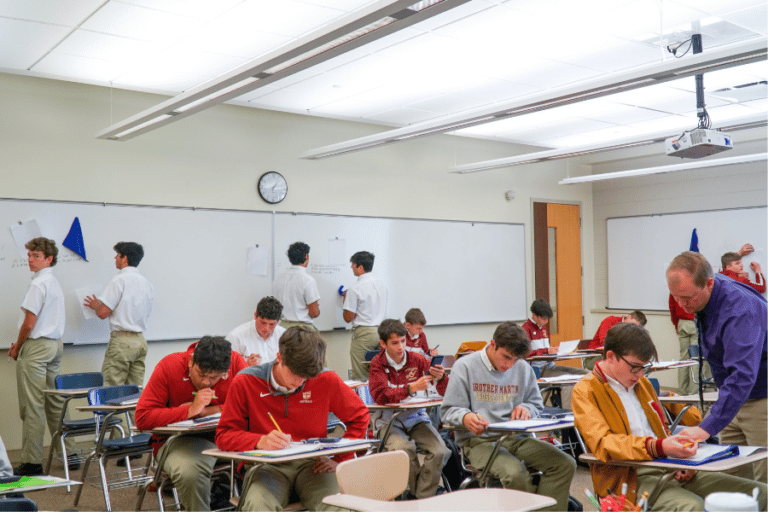 Brother Martin Algebra II Class Utilizes 360 Degree Learning