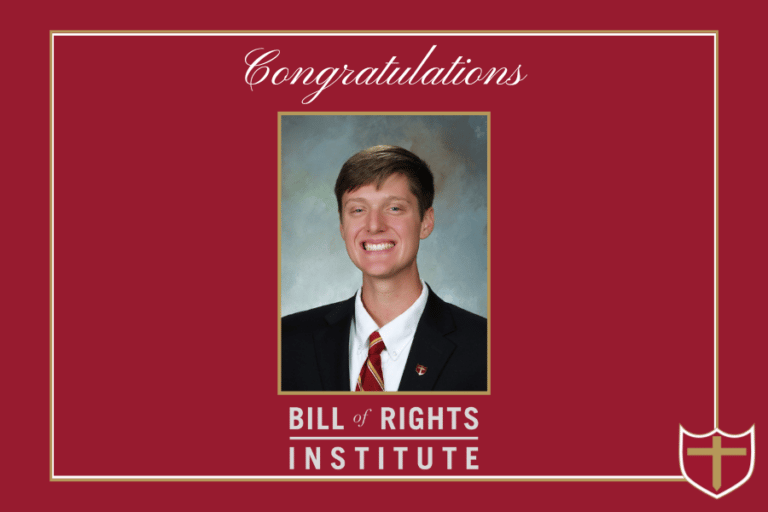 Brother Martin Junior Earns Bill of Rights Institute Student Fellowship