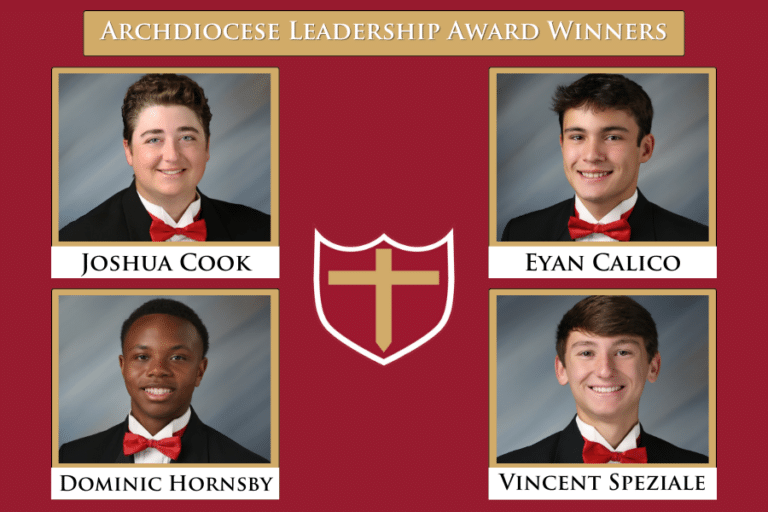 Brother Martin Seniors Receive 2024 Archdiocese of New Orleans Leadership Awards