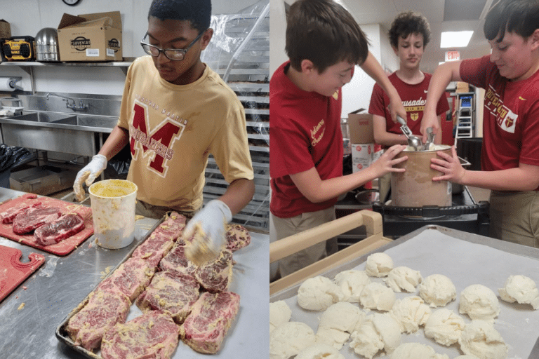 Brother Martin Culinary Crusaders Serve at NJROTC Military Ball