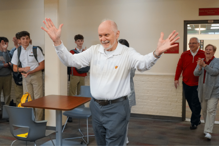 Brother Neal Golden ’57 Teaches Last Class at Brother Martin