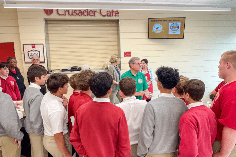 Angelo Brocato and Perrone and Sons Visit Brother Martin