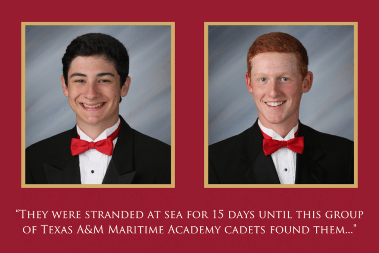 Brother Martin Alumni, Texas A&M Maritime Academy Cadets Save Lost Fishermen