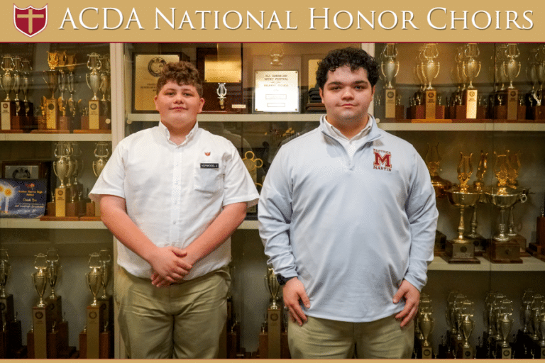 Brother Martin Crusaders Selected to ACDA National Honor Choirs