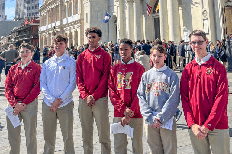 Brother Martin Crusaders Participate in Archdiocese Catholic Schools Week Mass