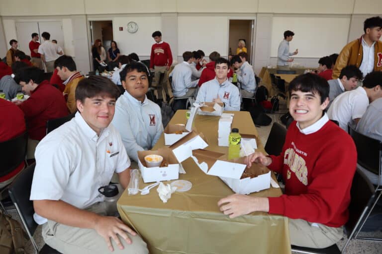 Class of 2025 enjoy their 3rd Quarter Senior Lunch!